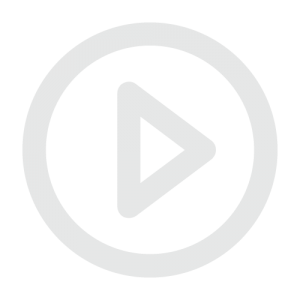 A red and black play button in the middle of a circle.